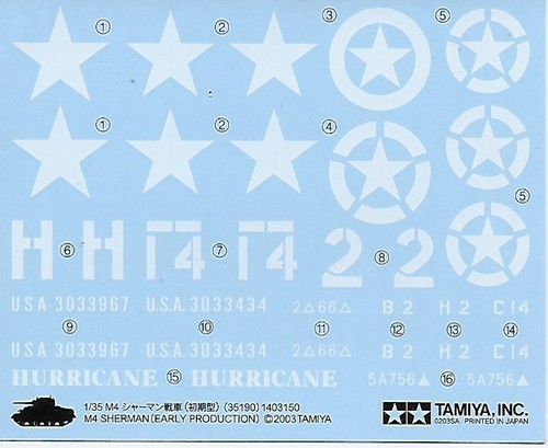Tamiya sherman early - sherman, (early