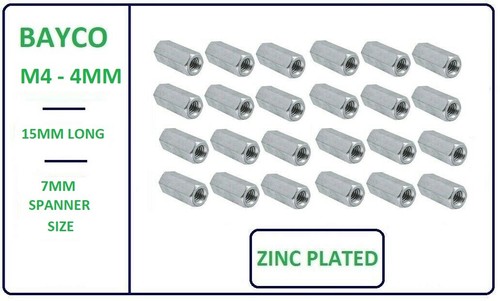 All thread connector 4mm - thread,
